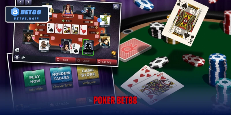 Poker Bet88 – Sàn Đấu Trí Đỉnh Cao Của Các Tay Bài